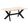 Weißer Esstisch 180x90x75 cm massives Mangoholz von vidaXL, Küchen- und Esstische - Ref: Foro24-247431, Preis: 344,12 €, Raba...