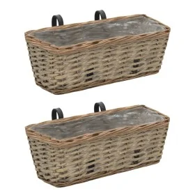 Balkon-Pflanzkübel mit PE-Futter 40 cm 2 Stück von vidaXL, Töpfe und Pflanzgefäße - Ref: Foro24-246828, Preis: 26,43 €, Rabat...