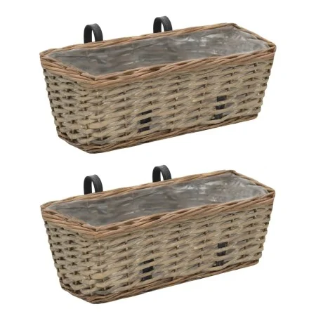 Balkon-Pflanzkübel mit PE-Futter 40 cm 2 Stück von vidaXL, Töpfe und Pflanzgefäße - Ref: Foro24-246828, Preis: 26,43 €, Rabat...
