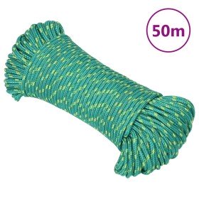 Cuerda de barco polipropileno verde 4 mm 50 m