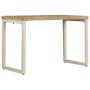 Esstisch aus massivem Mangoholz und Stahl, 115 x 55 x 76 cm von vidaXL, Küchen- und Esstische - Ref: Foro24-247333, Preis: 21...