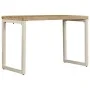 Solid mango wood and steel dining table 115x55x76 cm by vidaXL, Kitchen and dining tables - Ref: Foro24-247333, Price: 216,01...