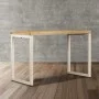 Solid mango wood and steel dining table 115x55x76 cm by vidaXL, Kitchen and dining tables - Ref: Foro24-247333, Price: 216,01...