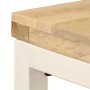 Esstisch aus massivem Mangoholz und Stahl, 115 x 55 x 76 cm von vidaXL, Küchen- und Esstische - Ref: Foro24-247333, Preis: 21...