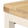 Solid mango wood and steel dining table 115x55x76 cm by vidaXL, Kitchen and dining tables - Ref: Foro24-247333, Price: 216,01...