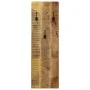 Percheros de pared 2 uds madera maciza de mango 36x110x3 cm de vidaXL, Percheros para sombreros y abrigos - Ref: Foro24-24602...
