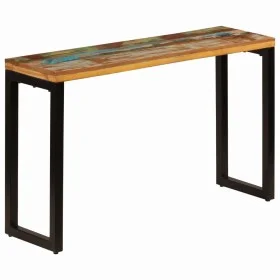 Solid recycled wood and steel console table 120x35x76 cm by vidaXL, Side tables - Ref: Foro24-247335, Price: 165,58 €, Discou...