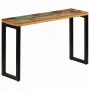 Solid recycled wood and steel console table 120x35x76 cm by vidaXL, Side tables - Ref: Foro24-247335, Price: 165,58 €, Discou...