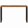 Solid recycled wood and steel console table 120x35x76 cm by vidaXL, Side tables - Ref: Foro24-247335, Price: 168,93 €, Discou...