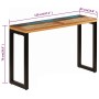 Konsolentisch aus massivem recyceltem Holz und Stahl 120x35x76 cm von vidaXL, Seitentische - Ref: Foro24-247335, Preis: 168,9...