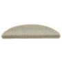 Alfombrillas autoadhesivas sisal 15 uds verde claro 56x17x3 cm