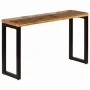 Solid recycled wood and steel console table 120x35x76 cm by vidaXL, Side tables - Ref: Foro24-247335, Price: 165,58 €, Discou...
