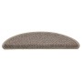 Alfombrilla autoadhesiva escalera sisal 15 uds beige 56x17x3 cm