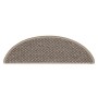 Alfombrilla autoadhesiva escalera sisal 15 uds beige 56x17x3 cm