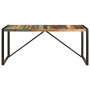 Recycled solid wood dining table 180x90x75 cm by vidaXL, Kitchen and dining tables - Ref: Foro24-247415, Price: 377,75 €, Dis...