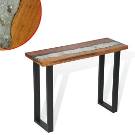 Teak console table 100x35x75 cm by vidaXL, Side tables - Ref: Foro24-245065, Price: 212,11 €, Discount: %