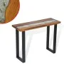 Teak console table 100x35x75 cm by vidaXL, Side tables - Ref: Foro24-245065, Price: 212,11 €, Discount: %