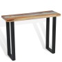 Mesa consola de teca 100x35x75 cm de vidaXL, Mesas auxiliares - Ref: Foro24-245065, Precio: 215,42 €, Descuento: %