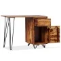 Escritorio con 1 cajón y 1 armario madera maciza de sheesham de vidaXL, Escritorios - Ref: Foro24-244359, Precio: 167,04 €, D...
