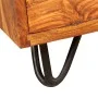 Desk with 1 drawer and 1 solid sheesham wood cabinet by vidaXL, Desks - Ref: Foro24-244359, Price: 167,04 €, Discount: %