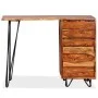 Desk with 1 drawer and 1 solid sheesham wood cabinet by vidaXL, Desks - Ref: Foro24-244359, Price: 167,04 €, Discount: %