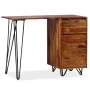 Escritorio con 1 cajón y 1 armario madera maciza de sheesham de vidaXL, Escritorios - Ref: Foro24-244359, Precio: 167,04 €, D...