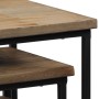 Set of tables for plants 3 units recycled teak by vidaXL, Side tables - Ref: Foro24-246088, Price: 174,85 €, Discount: %