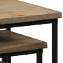 Set of tables for plants 3 units recycled teak by vidaXL, Side tables - Ref: Foro24-246088, Price: 171,08 €, Discount: %