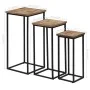 Set of tables for plants 3 units recycled teak by vidaXL, Side tables - Ref: Foro24-246088, Price: 171,08 €, Discount: %