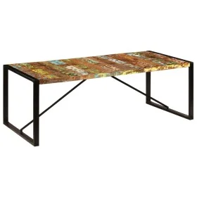 Recycled solid wood dining table 220x100x75 cm by vidaXL, Kitchen and dining tables - Ref: Foro24-247409, Price: 371,20 €, Di...