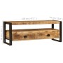 Mueble para TV madera maciza de mango 120x35x45 cm de vidaXL, Muebles TV - Ref: Foro24-247402, Precio: 205,03 €, Descuento: %