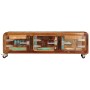 TV-Schrank aus massivem Recyclingholz 120x30x37 cm von vidaXL, TV-Möbel - Ref: Foro24-247513, Preis: 245,99 €, Rabatt: %