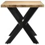 Mesa de comedor madera maciza de mango en bruto 140x70x75 cm de vidaXL, Mesas de cocina y de comedor - Ref: Foro24-247437, Pr...