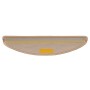 Alfombrilla autoadhesiva escalera sisal 15 uds beige 56x17x3 cm