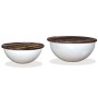 Set schalenförmiger Couchtisch 2 Stück recyceltes Holz weiß von vidaXL, Couchtisch - Ref: Foro24-245256, Preis: 127,39 €, Rab...