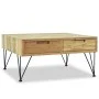 Mesa de centro de teca maciza 80x80x40 cm de vidaXL, Mesas de centro - Ref: Foro24-244574, Precio: 237,21 €, Descuento: %