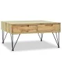 Mesa de centro de teca maciza 80x80x40 cm de vidaXL, Mesas de centro - Ref: Foro24-244574, Precio: 237,21 €, Descuento: %