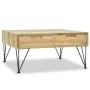 Mesa de centro de teca maciza 80x80x40 cm de vidaXL, Mesas de centro - Ref: Foro24-244574, Precio: 237,21 €, Descuento: %