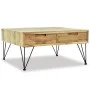 Mesa de centro de teca maciza 80x80x40 cm de vidaXL, Mesas de centro - Ref: Foro24-244574, Precio: 237,21 €, Descuento: %