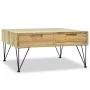 Mesa de centro de teca maciza 80x80x40 cm de vidaXL, Mesas de centro - Ref: Foro24-244574, Precio: 237,21 €, Descuento: %