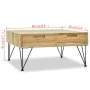 Mesa de centro de teca maciza 80x80x40 cm de vidaXL, Mesas de centro - Ref: Foro24-244574, Precio: 237,21 €, Descuento: %
