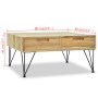 Solid teak coffee table 80x80x40 cm by vidaXL, Coffee table - Ref: Foro24-244574, Price: 241,10 €, Discount: %