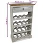 Recycled solid wood bottle rack 55x23x85 cm by vidaXL, Wine racks - Ref: Foro24-244507, Price: 125,57 €, Discount: %