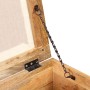 Aufbewahrungsbank aus massivem Recyclingholz 40x40x45 cm von vidaXL, Aufbewahrungskisten - Ref: Foro24-245138, Preis: 117,37 ...