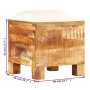 Aufbewahrungsbank aus massivem Recyclingholz 40x40x45 cm von vidaXL, Aufbewahrungskisten - Ref: Foro24-245138, Preis: 117,37 ...