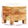 Solid recycled wood storage bench 40x40x45 cm by vidaXL, Storage trunks - Ref: Foro24-245138, Price: 109,60 €, Discount: %
