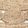 Round rug with braided jute design 120 cm by vidaXL, Rugs - Ref: Foro24-245343, Price: 48,76 €, Discount: %