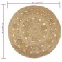 Runder Teppich mit geflochtenem Jute-Design, 120 cm von vidaXL, Teppiche - Ref: Foro24-245343, Preis: 43,64 €, Rabatt: %