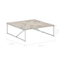 Solid mango wood coffee table 110x110x36 cm by vidaXL, Coffee table - Ref: Foro24-247698, Price: 208,24 €, Discount: %