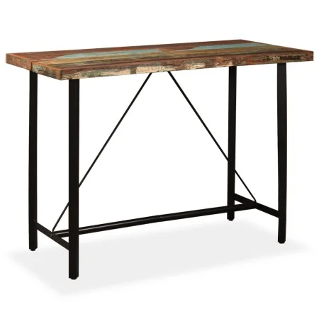 Mesa de bar de madera maciza reciclada 150x70x107 cm de vidaXL, Mesas de cocina y de comedor - Ref: Foro24-245441, Precio: 37...